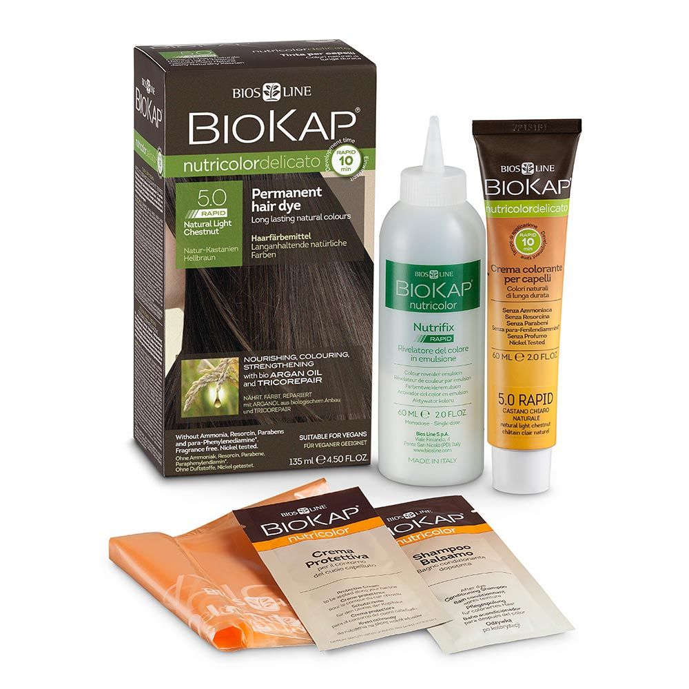 Biokap Nutricolor Delicato Rapid 5.0 Natural Light Chestnut 135 mL