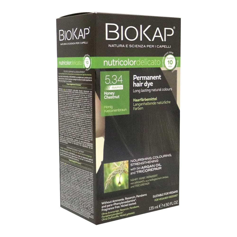 Biokap Nutricolor Delicato Rapid 5.34 Honey Chestnut 135 mL