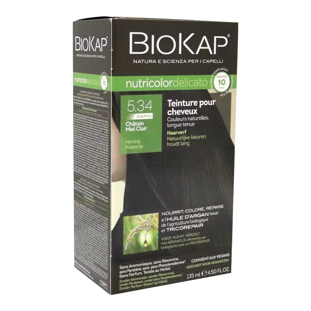 Biokap Nutricolor Delicato Rapid 5.34 Honey Chestnut 135 mL