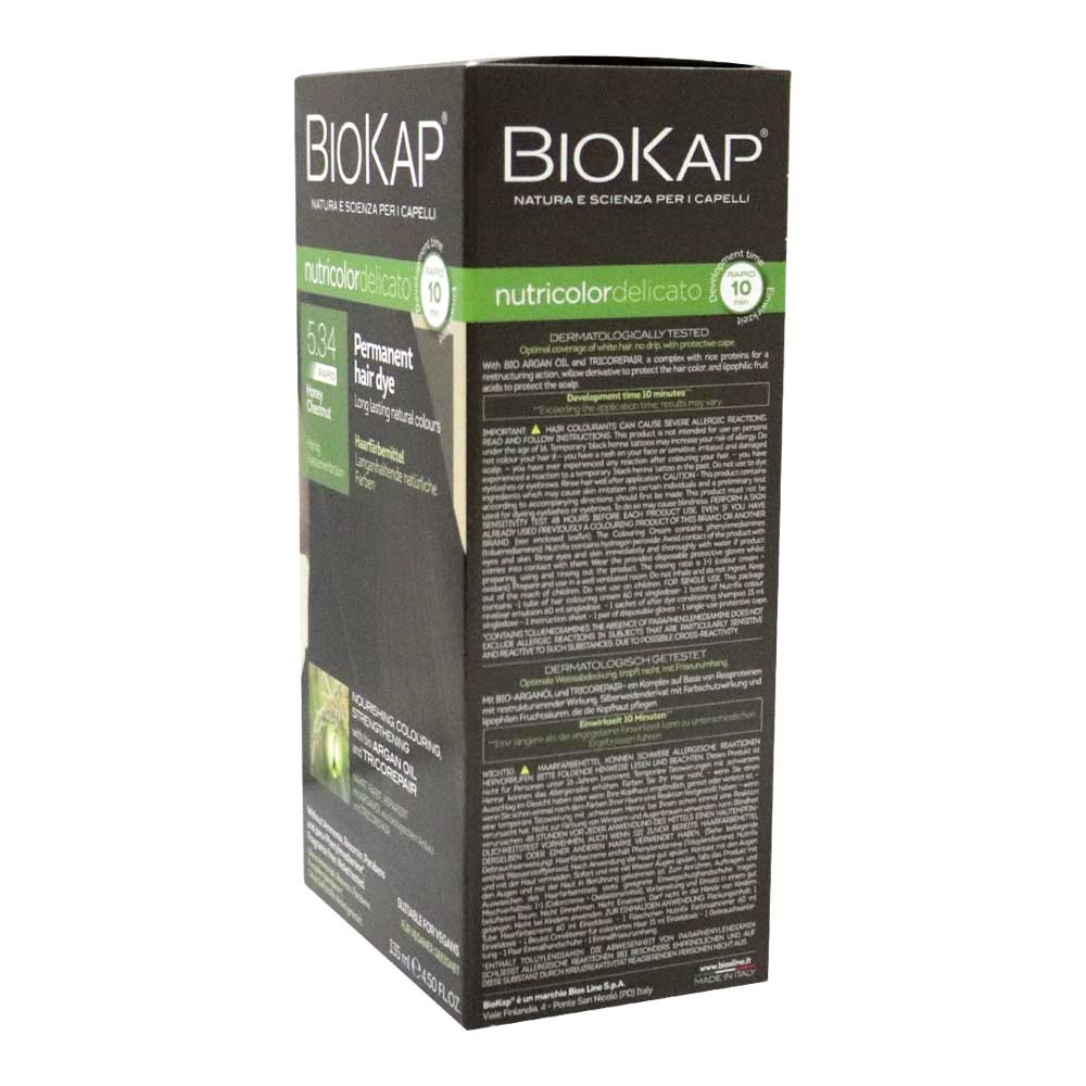 Biokap Nutricolor Delicato Rapid 5.34 Honey Chestnut 135 mL