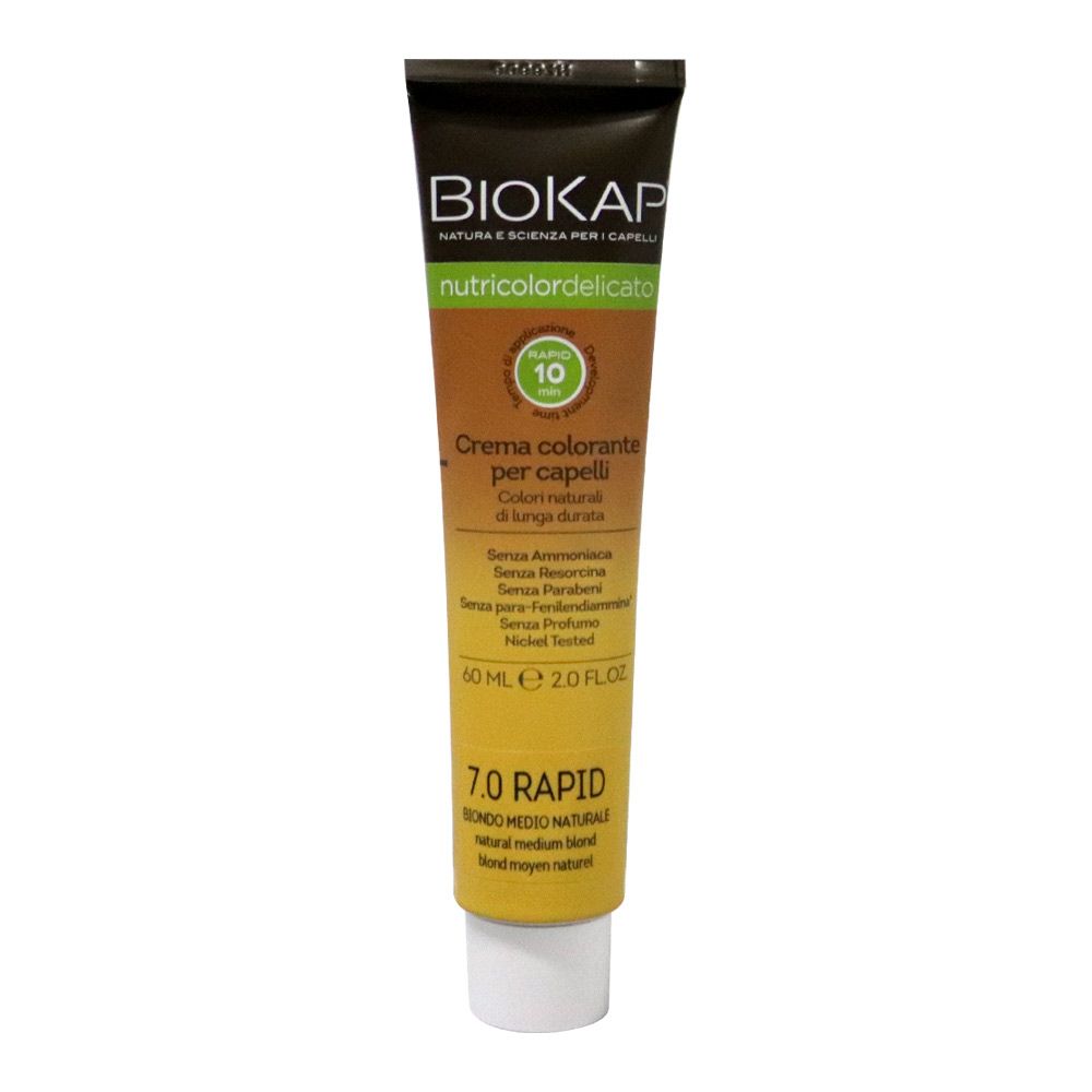 Biokap Nutricolor Delicato Rapid 7.0 Natural Medium Blonde 135 mL