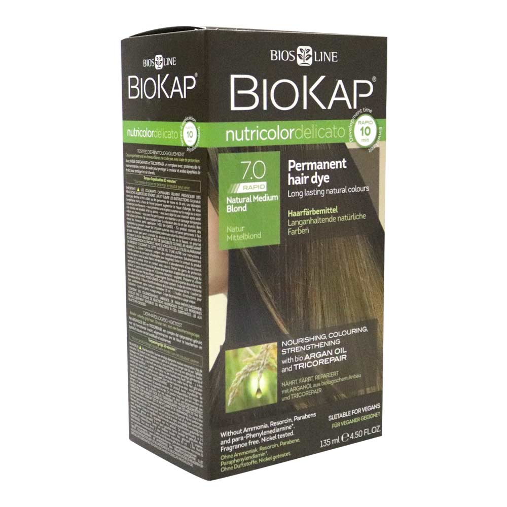 Biokap Nutricolor Delicato Rapid 7.0 Natural Medium Blonde 135 mL