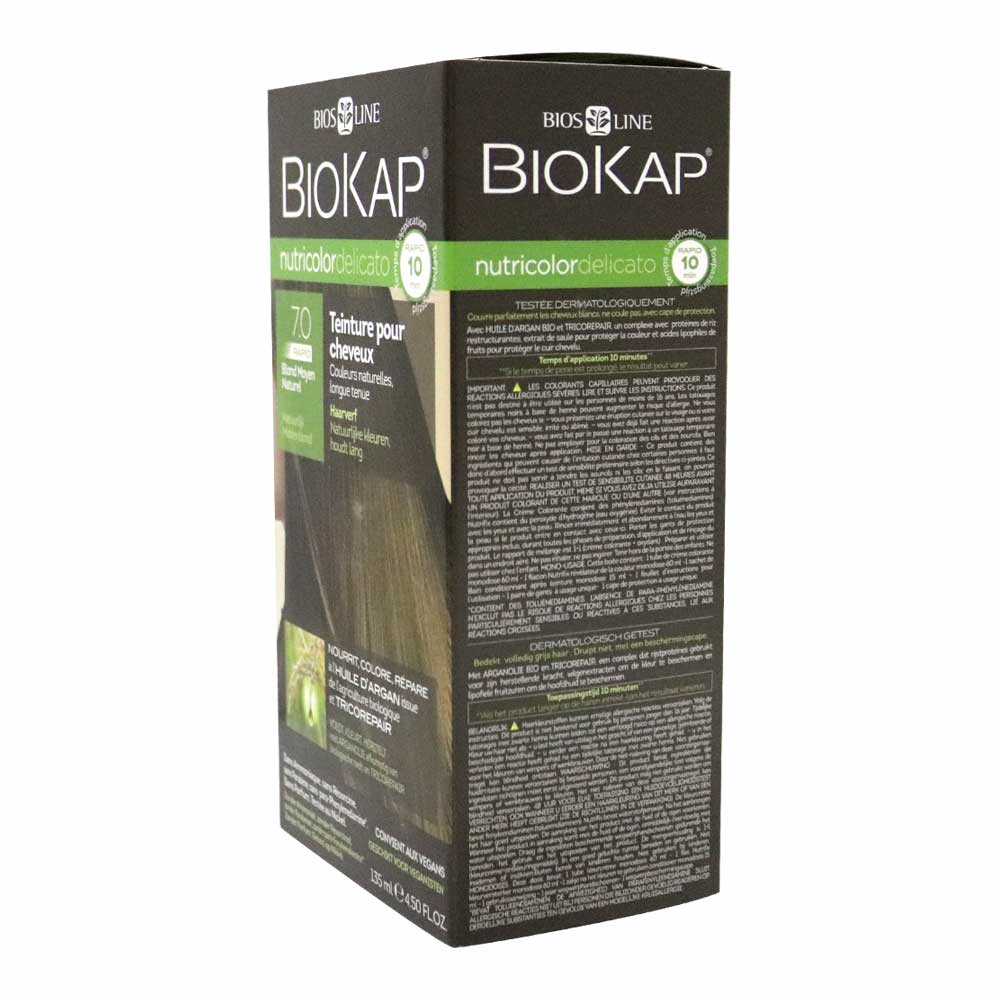 Biokap Nutricolor Delicato Rapid 7.0 Natural Medium Blonde 135 mL