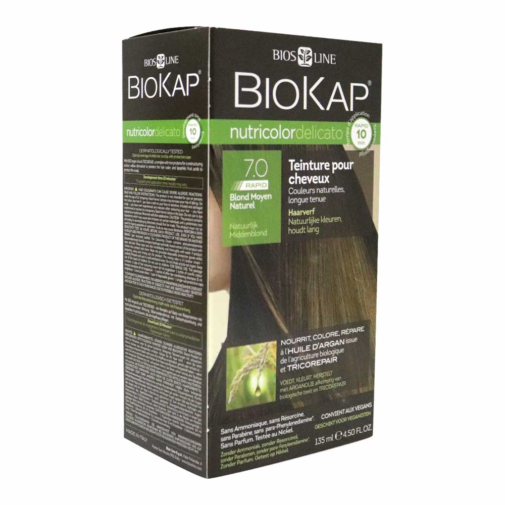 Biokap Nutricolor Delicato Rapid 7.0 Natural Medium Blonde 135 mL