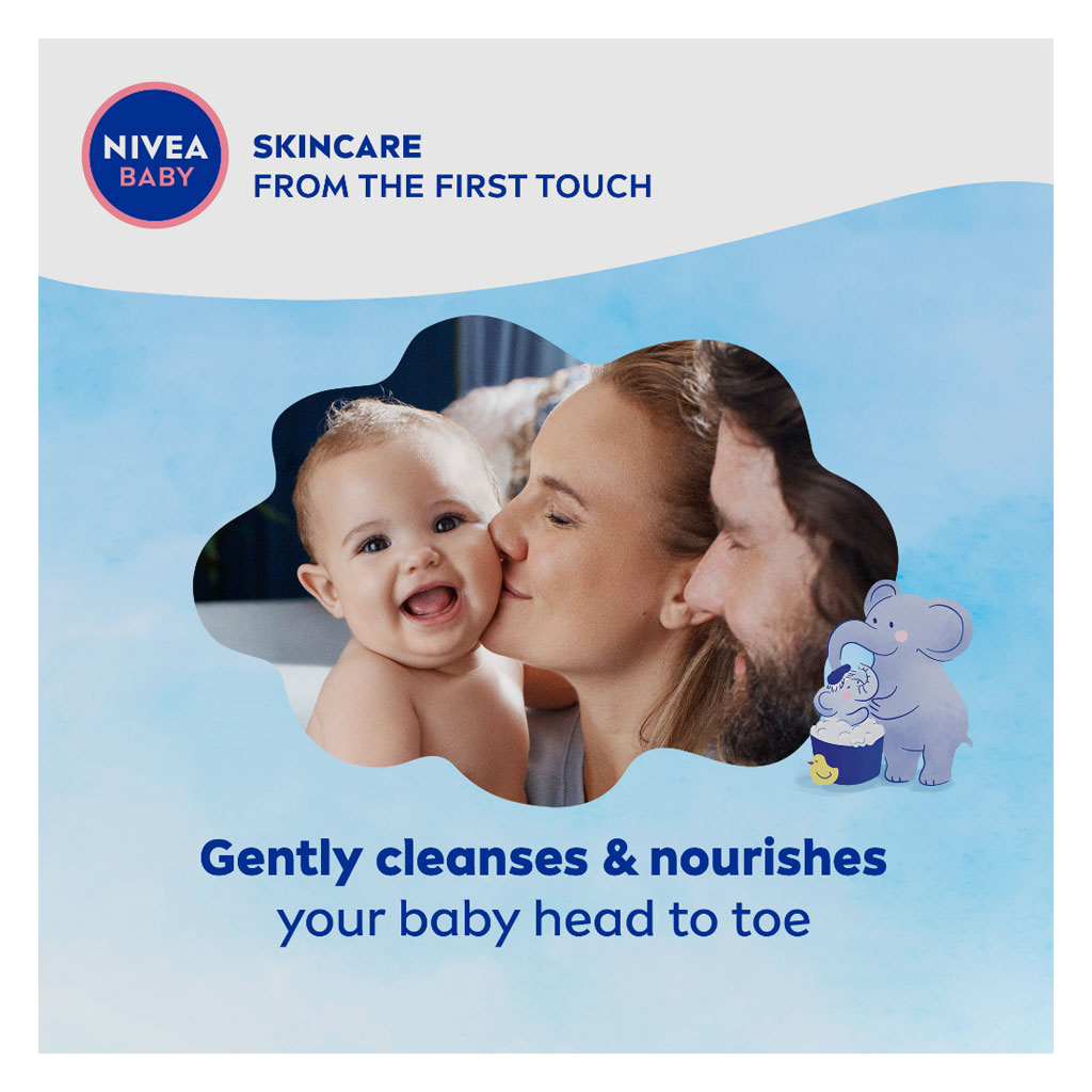 Nivea Baby Head To Toe Shampoo & Bath Gel 500ml