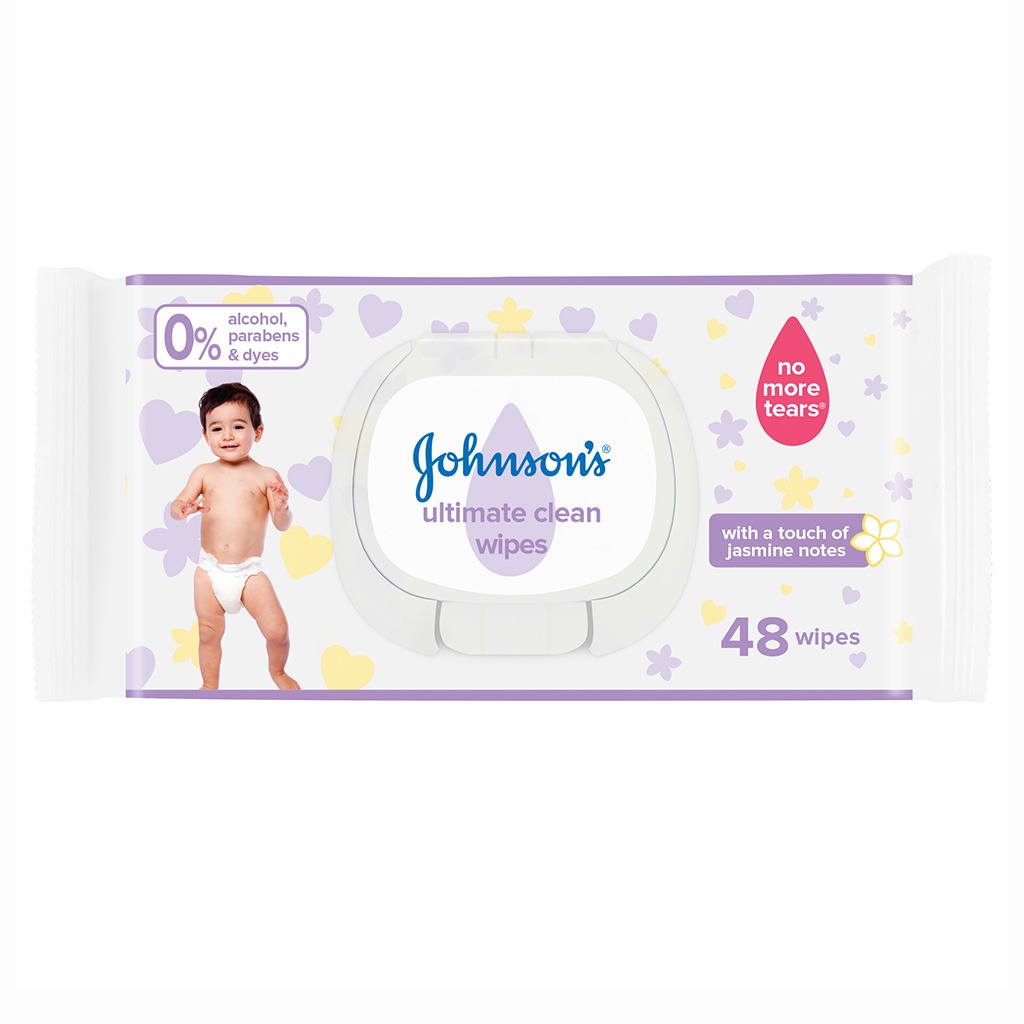Johnson's Ultimate Clean Baby Wipes, Pack of 48's