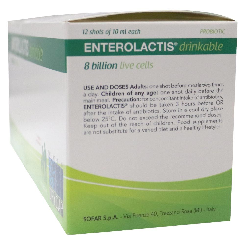 Enterolactis Drinkable DryCap 10 mL 12's