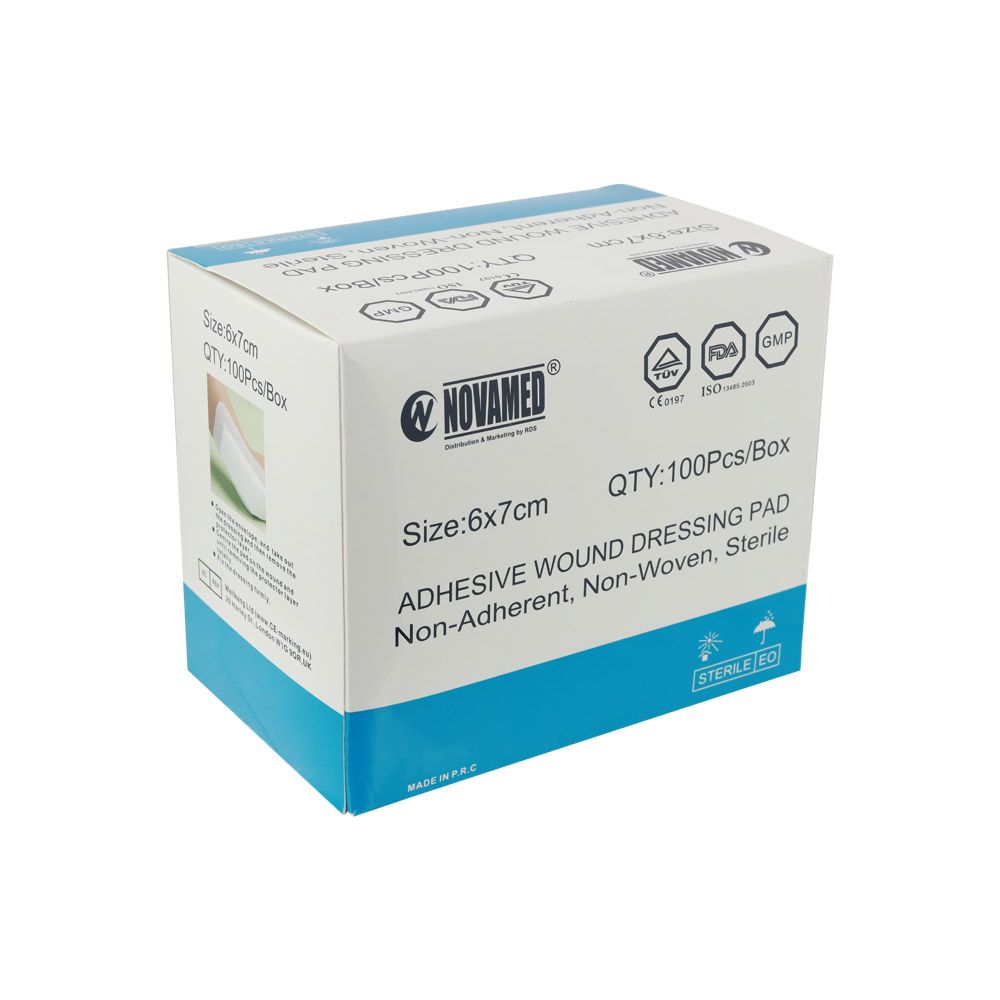 Novamed Adhesive Wound Dressing Pad 6 x 7 cm 100's