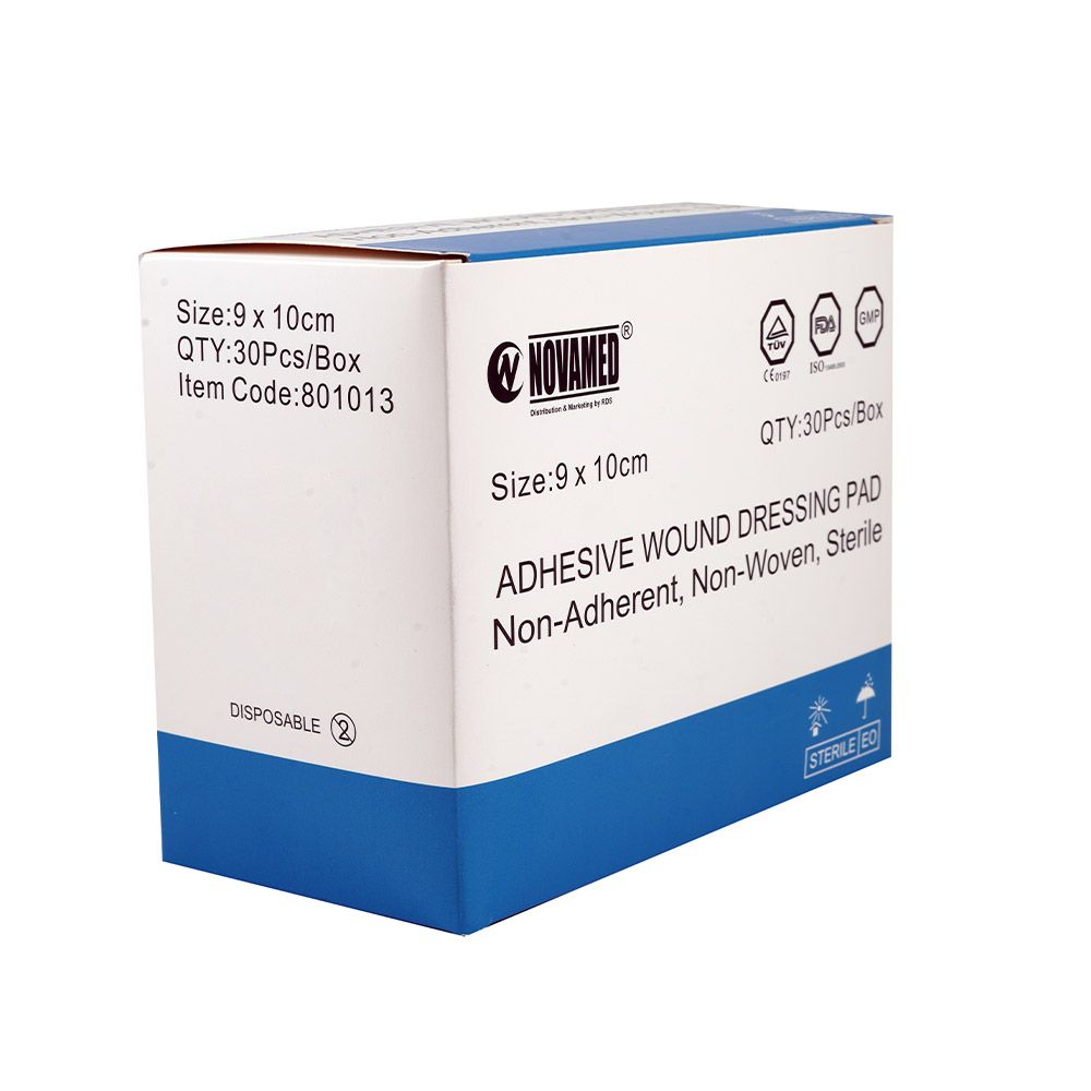 Novamed Adhesive Wound Dressing Pad 9 x 10 cm 30's