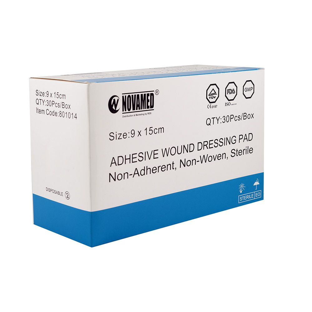 Novamed Adhesive Wound Dressing Pad 9 x 15 cm 30's