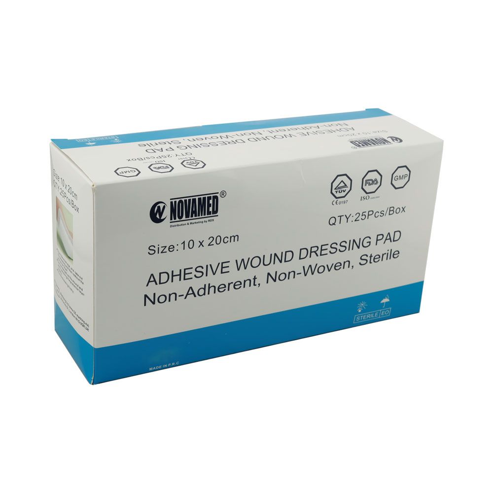 Novamed Adhesive Wound Dressing Pad 10 x 20 cm 25's