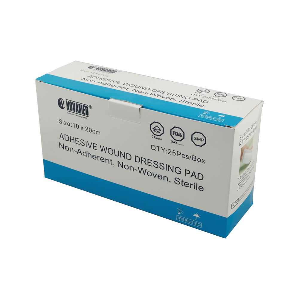 Novamed Adhesive Wound Dressing Pad 10 x 20 cm 25's