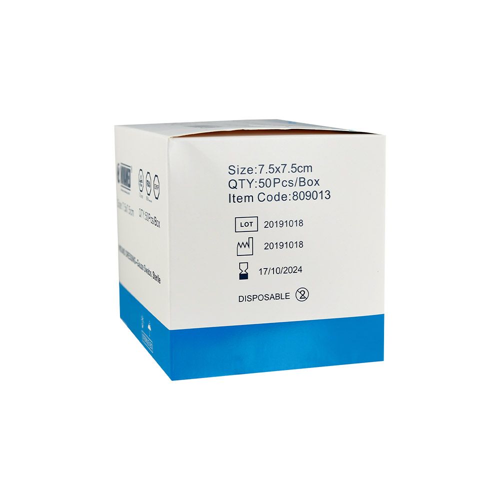 Novamed Sterile Gauze Swab 7.5cm  x 7.5cm 50's