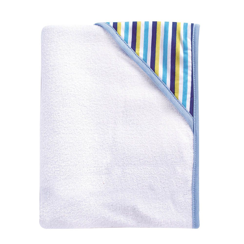 Canpol Babies Cuddle and Dry Baby Robe with Hood Blue Stripes 26/300