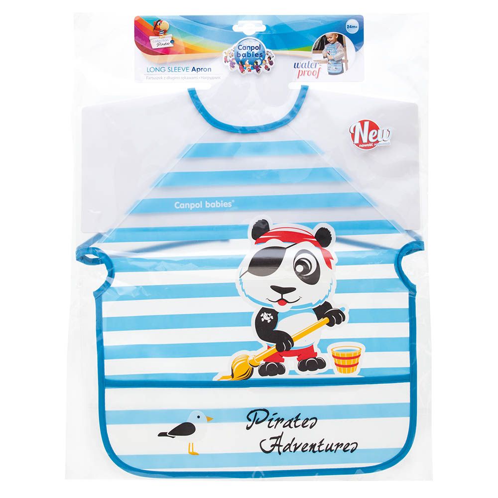 Canpol Babies Pirates Friends Apron with Sleeves for Boys 9/230