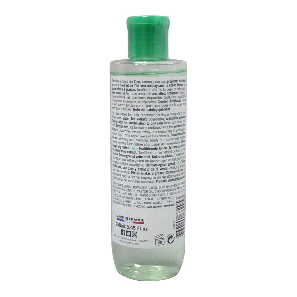 Evoluderm Toning Lotion for Combination To Oily Skin 250 mL 16295