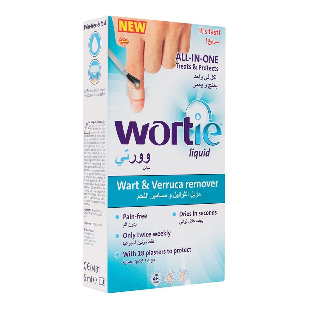 Wortie Liquid Wart & Verruca Remover 5 mL