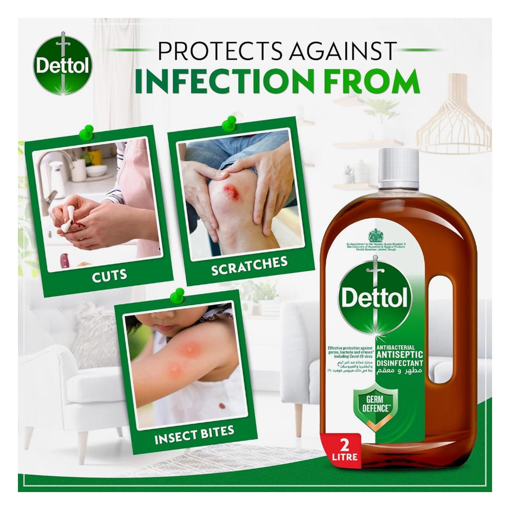 Dettol Antibacterial & Antiseptic Disinfectant Liquid 2L