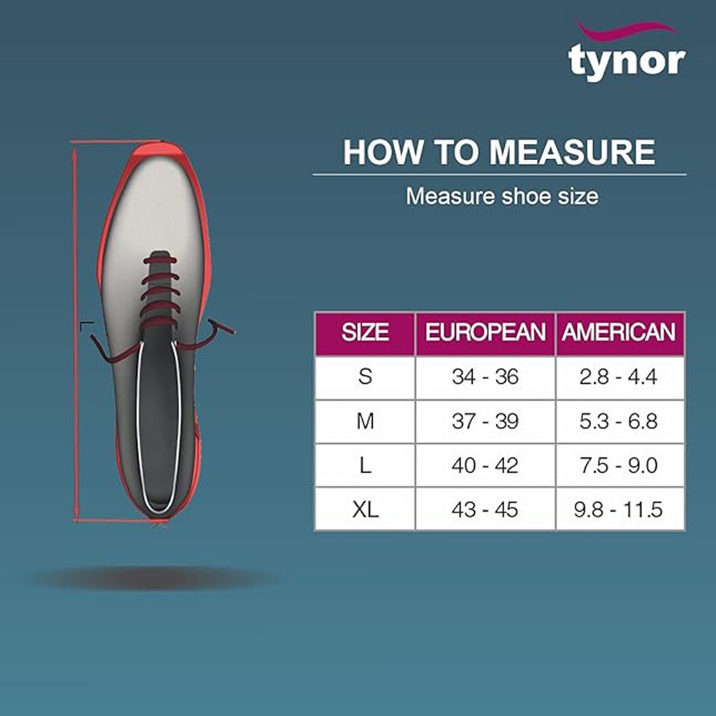Tynor Silicone Full Insoles Small Size, 1 Pair