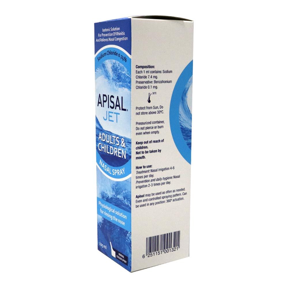Apisal Jet Adult & Children Nasal Spray 125 mL