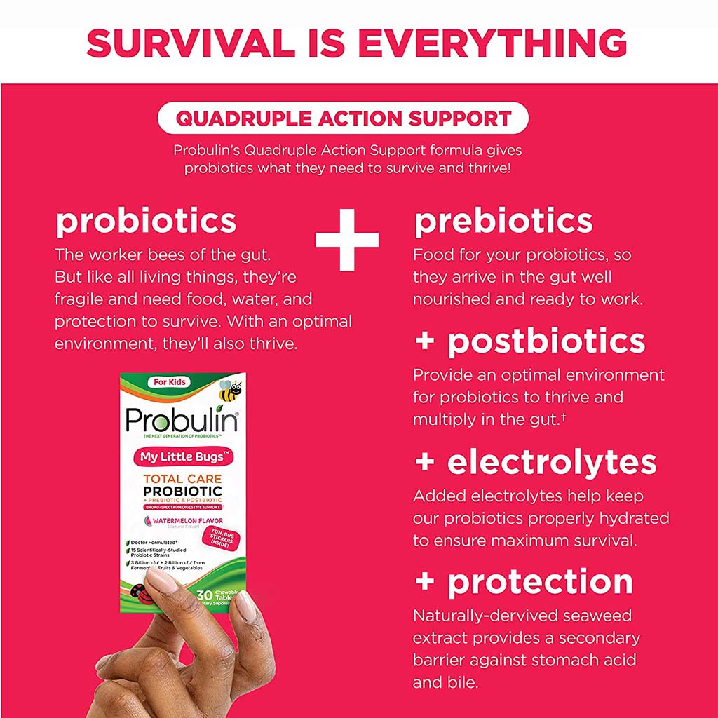 Probulin My Little Bugs Kids Probiotic Chewable Tablets 30's