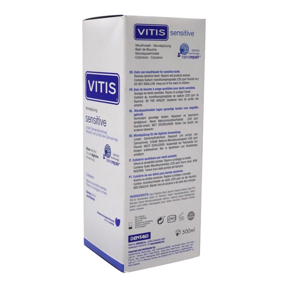 Vitis Sensitive Mouthwash 500 mL