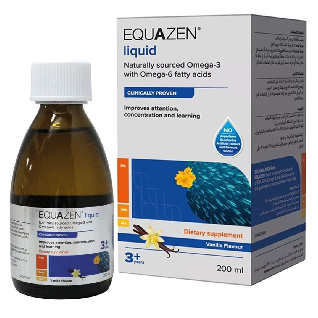 Equazen® Omega-3 & Omega-6 fatty acids for 3+ years Liquid 200 mL