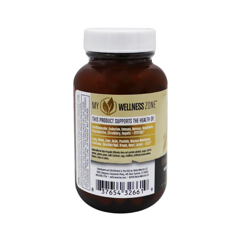 NaturaNectar Bee Propolis Ultimate Vegetable Capsules 60's