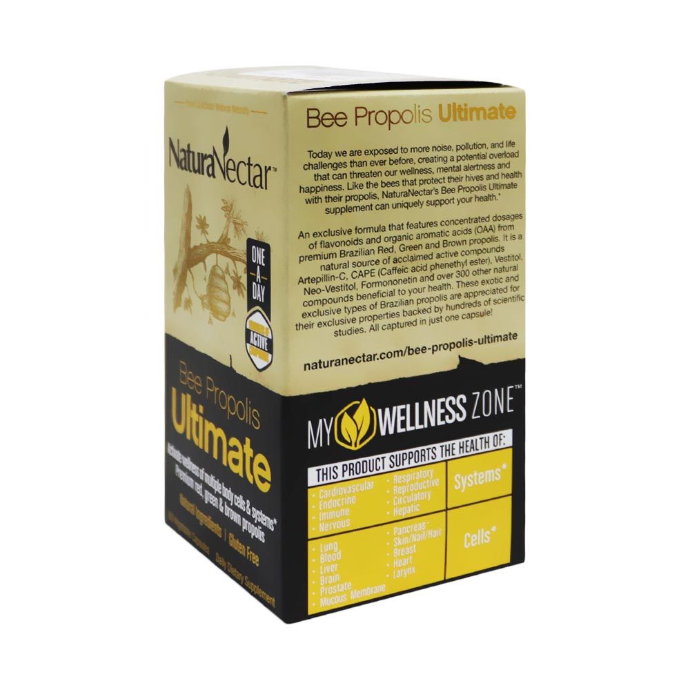 NaturaNectar Bee Propolis Ultimate Vegetable Capsules 60's