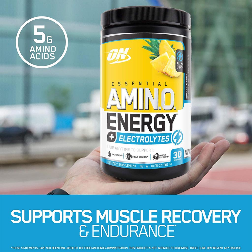 Optimum Nutrition Essential Amino Energy Electrolytes Pineapple 285g 30 Servings