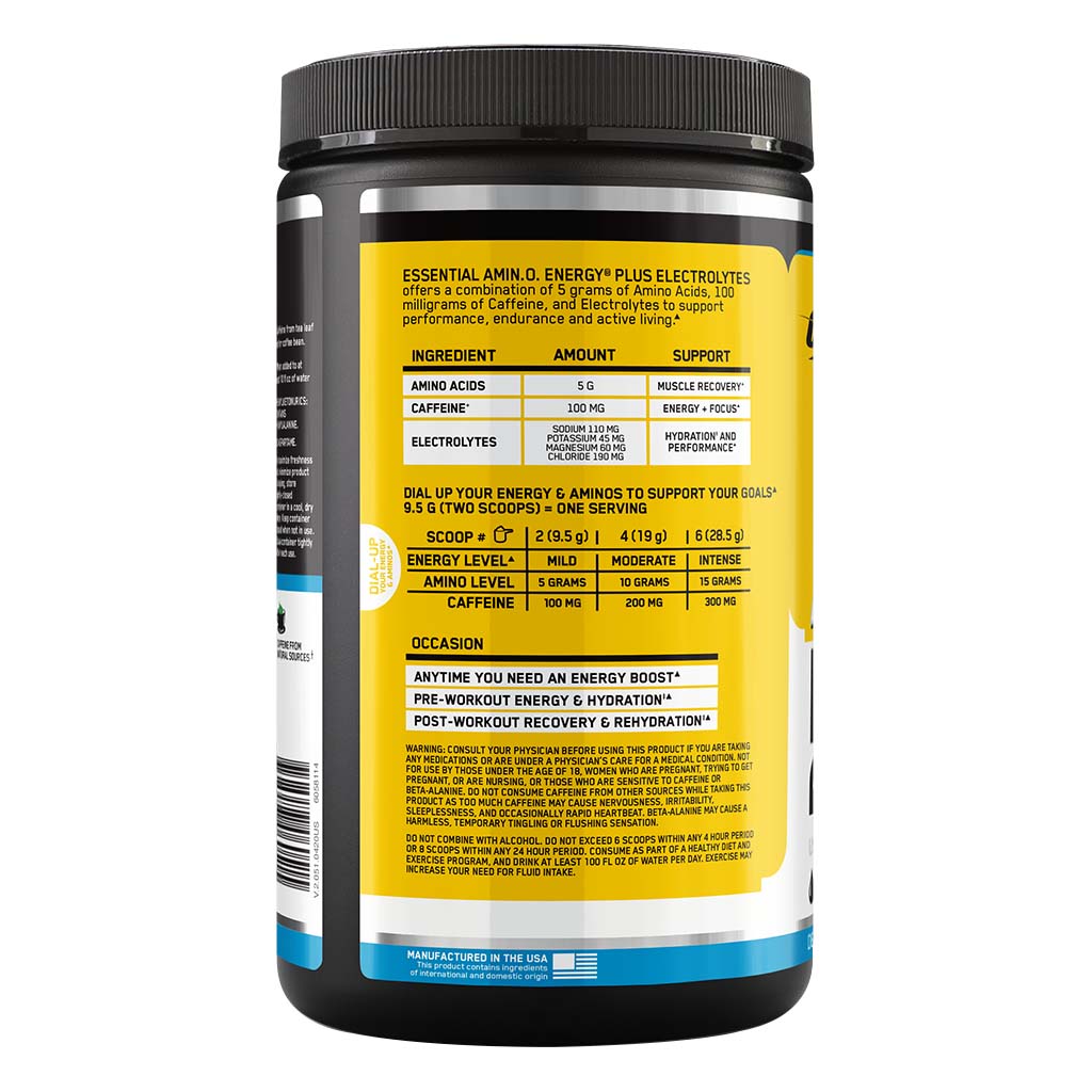 Optimum Nutrition Essential Amino Energy Electrolytes Pineapple 285g 30 Servings