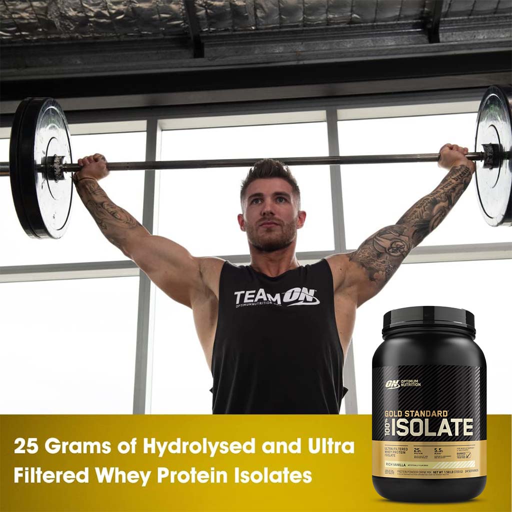 Optimum Nutrition Gold Standard 100% Isolate Rich Vanilla 1.58lb