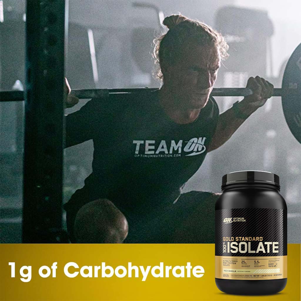 Optimum Nutrition Gold Standard 100% Isolate Rich Vanilla 1.58lb