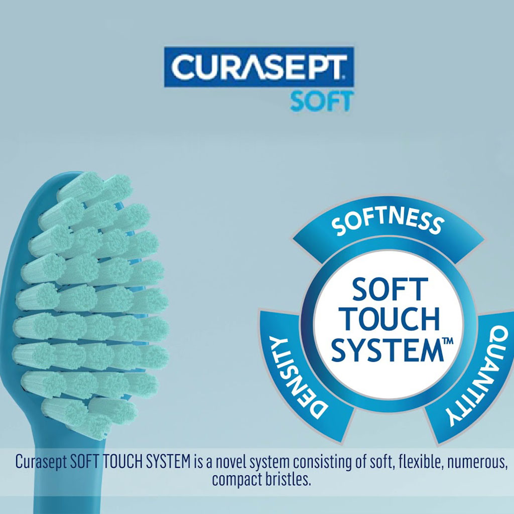 Curasept Medical Classic Blue Soft Toothbrush, Pack of 1's