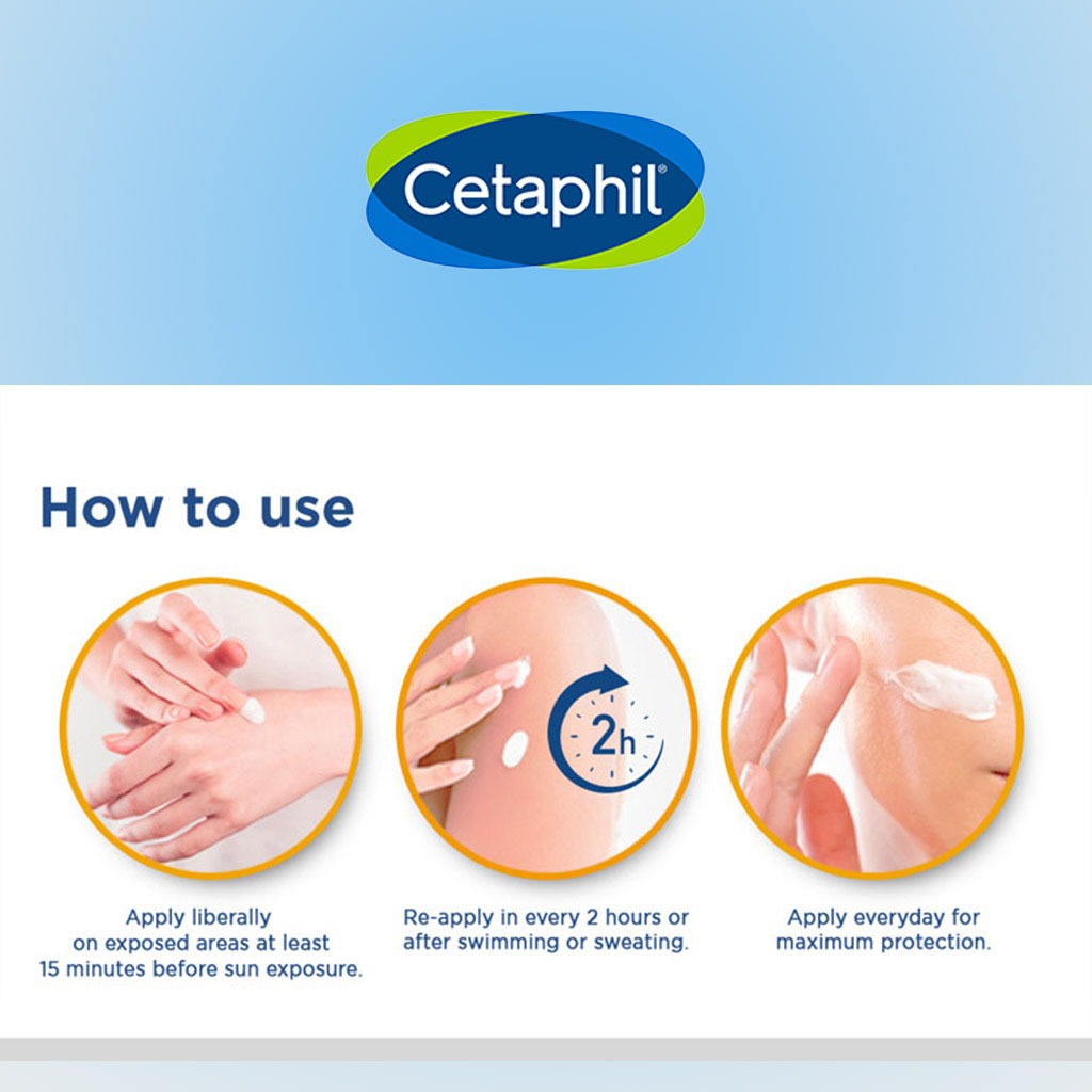 Cetaphil Sun SPF 50+ Very High Protection Light Gel, Moisturizer sunscreen For Face & Body of Men & Women With Very Sensitive/Oily Skin, Unscented, 100ml