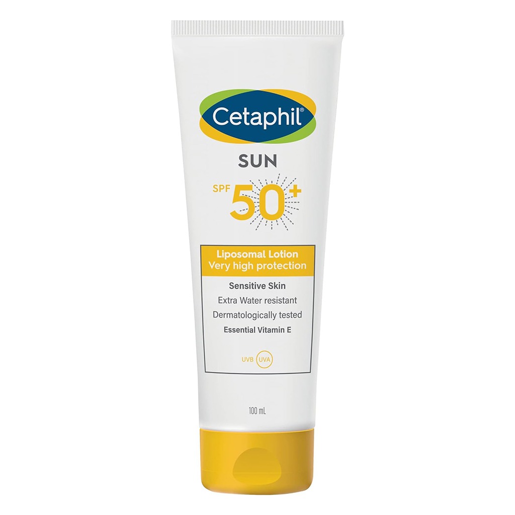 Cetaphil Sun Liposomal Lotion SPF 50+ Moisturizing Sunscreen For Face & Body With Sensitive Skin, Unscented 100ml