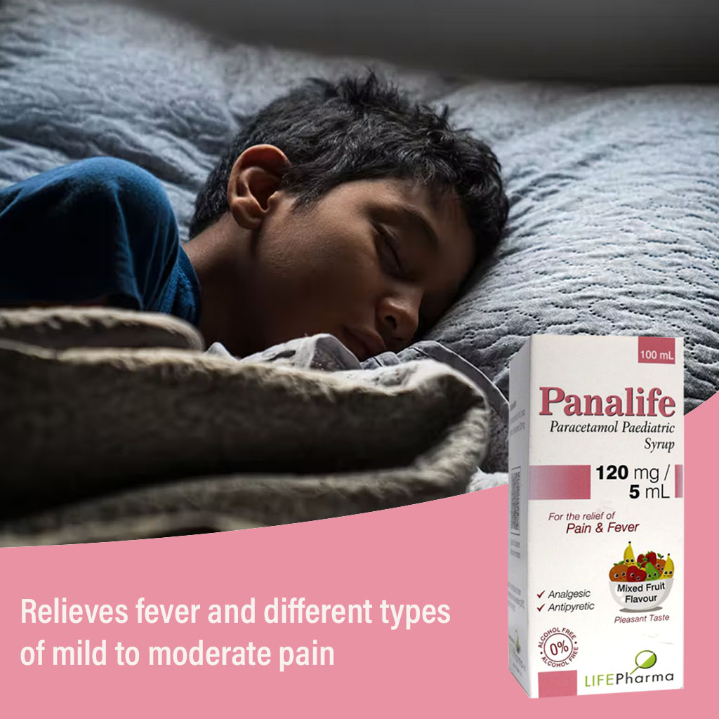 Panalife 120 mg/5 mL Paediatric Syrup 100 mL