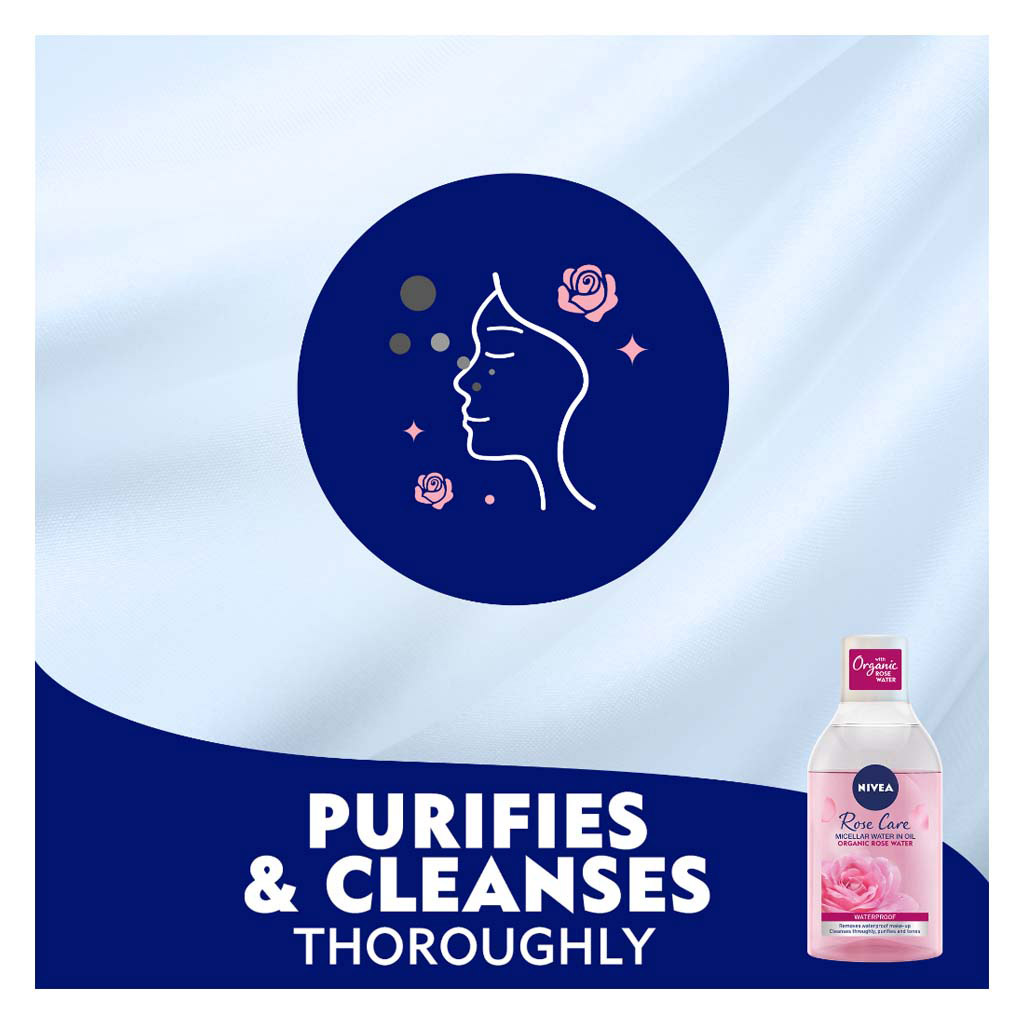 Nivea Rose Care Micellar Water In Oil Makeup Remover 400ml