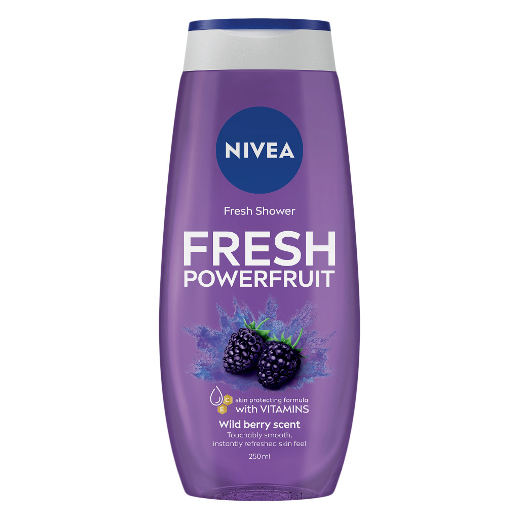Nivea Fresh Powerfruit Blueberry Scented Shower Gel 250ml