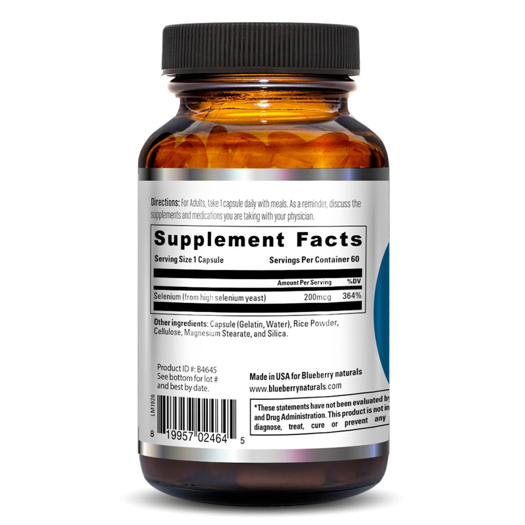 Blueberry Naturals Selenium 200 mcg Capsule 60's