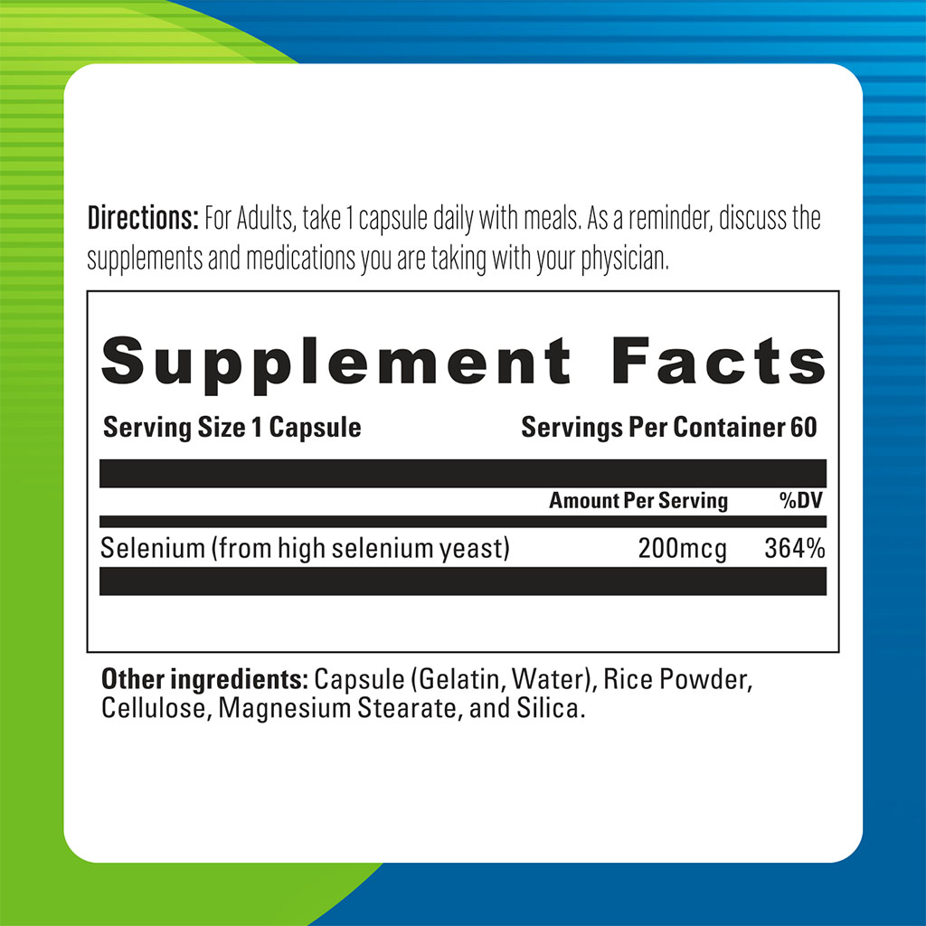 Blueberry Naturals Selenium 200 mcg Capsule 60's