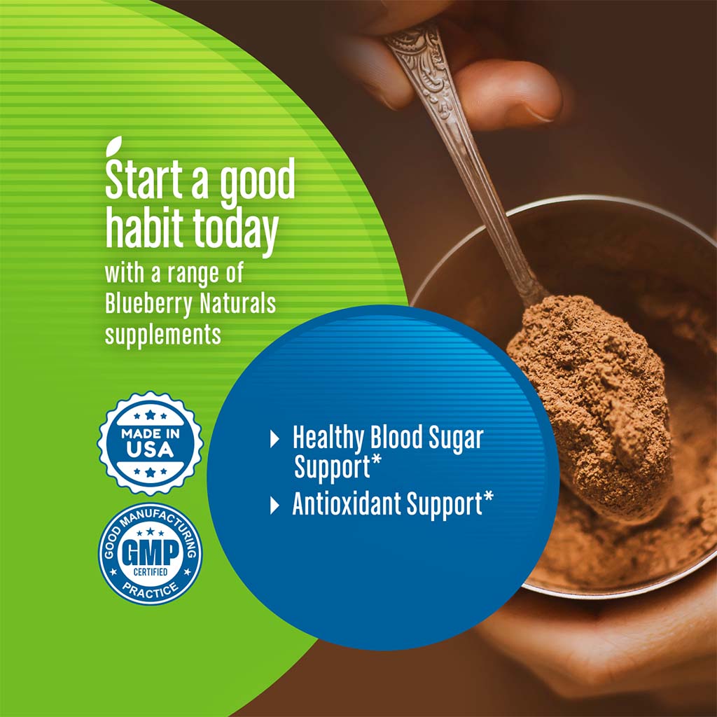 Blueberry Naturals Cinnamon Extract 250mg Vegetarian Capsules For Healthy Blood Sugar Support, Pack of 60's