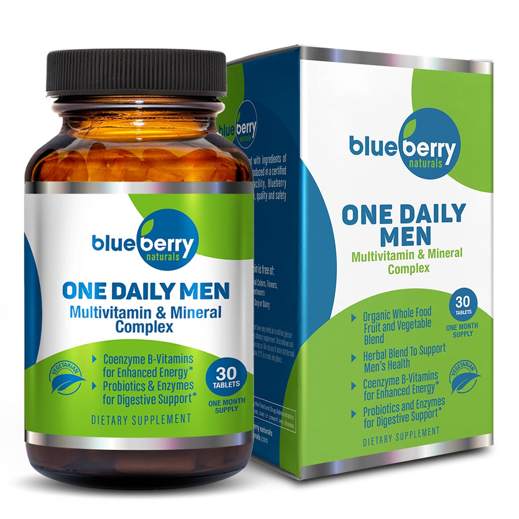 Blueberry Naturals One Daily Men's Multivitamins & Minerals Tablets, Pack of 30's 