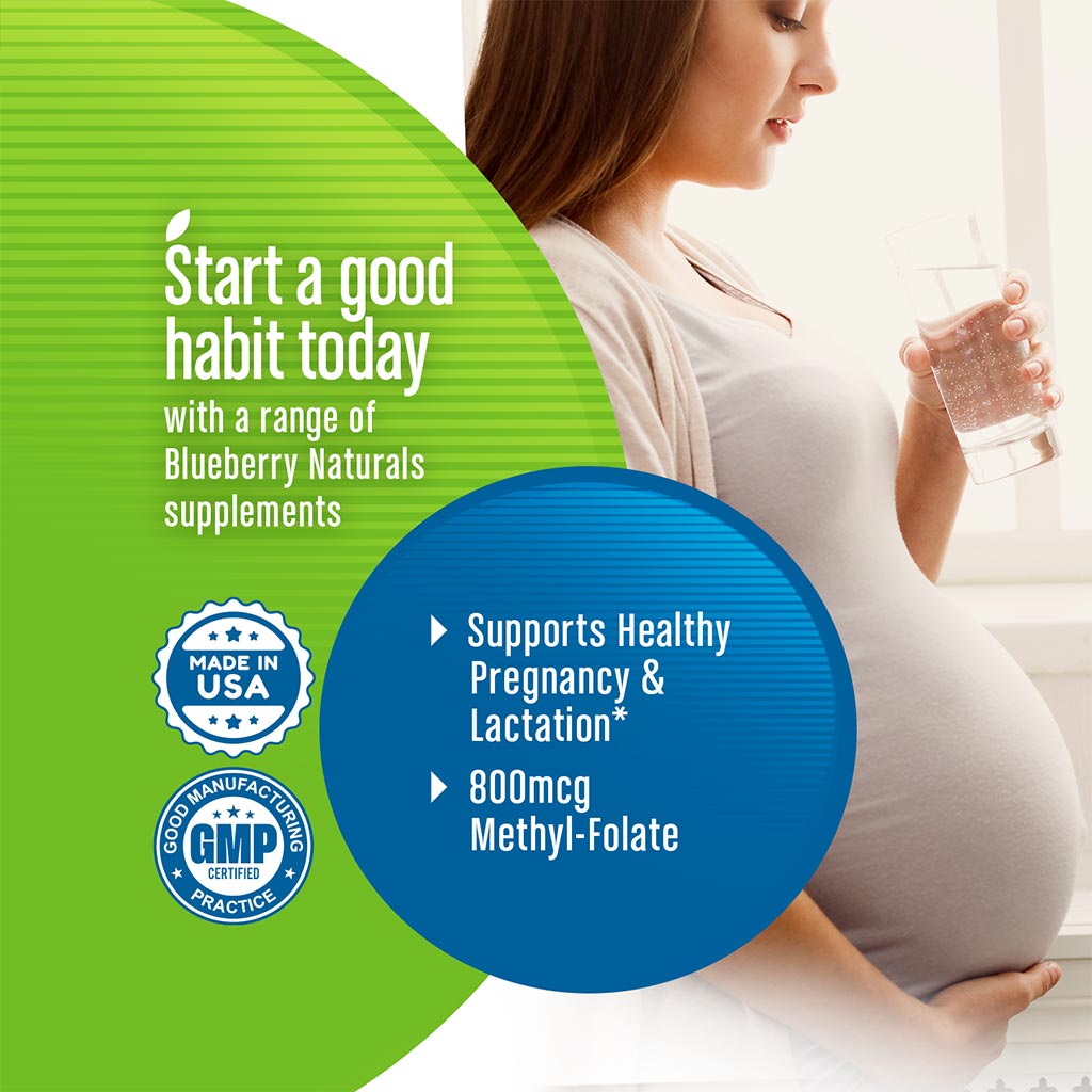 Blueberry Naturals Prenatal Tablets, Pack of 60's