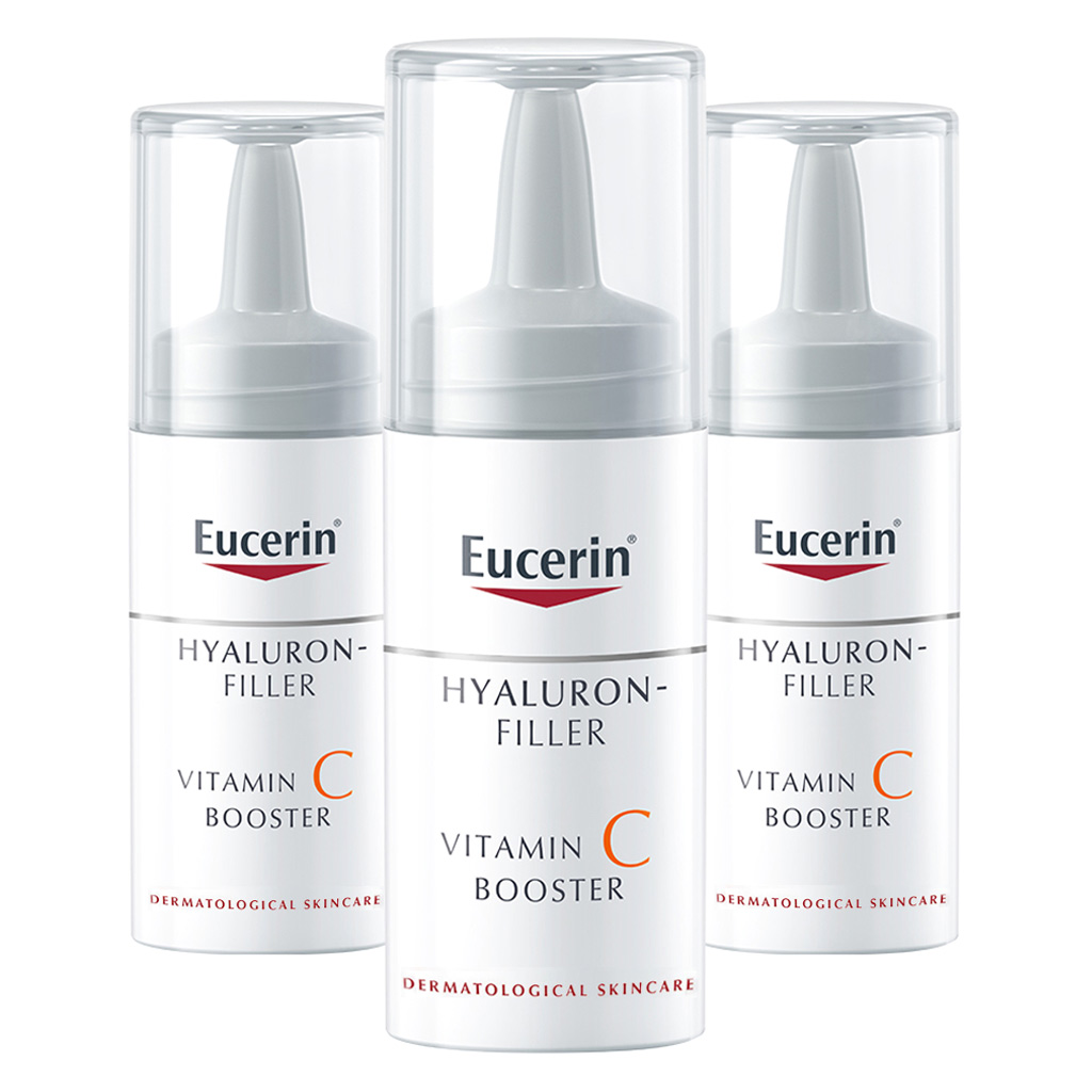 Eucerin Hyaluron-Filler Vitamin C Anti-Aging Booster Serum 8ml, Pack of 3's