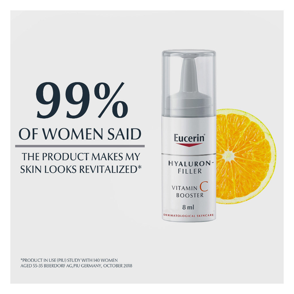 Eucerin Hyaluron-Filler Vitamin C Anti-Aging Booster Serum 8ml, Pack of 3's