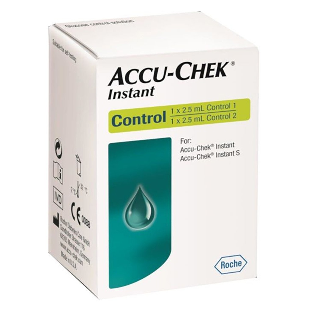 Accu-Chek Instant Blood Sugar Control 1 & 2 Solution 2.5 mL