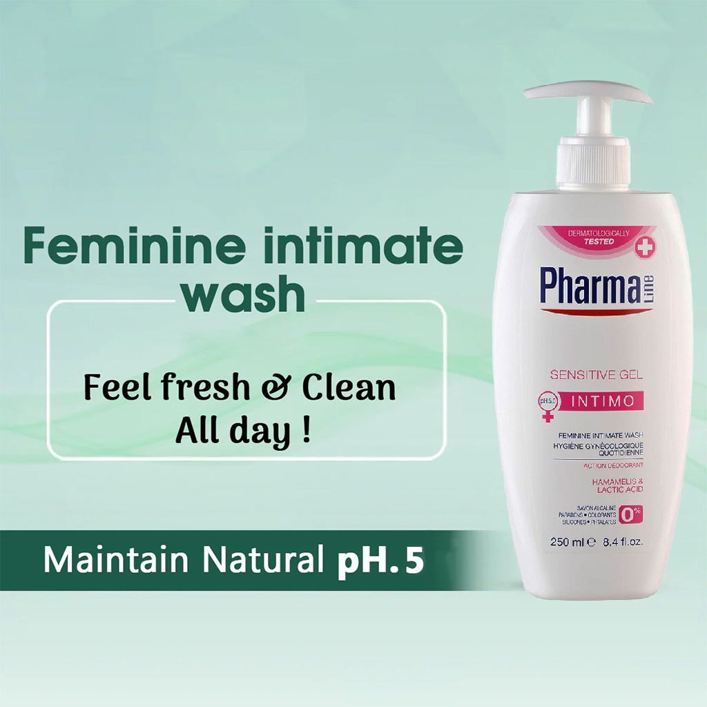 PharmaLine Sensitive Feminine Intimate Wash 250 mL