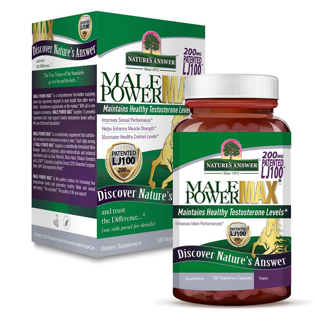 Nature's Answer Power Max Vegetarian Capsules For Stamina, Pack of 120's