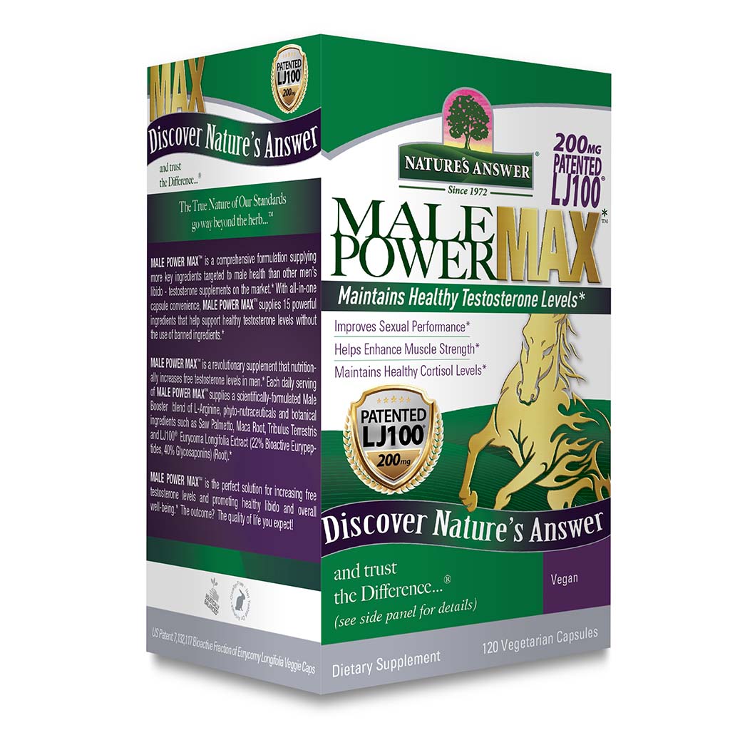 Nature's Answer Power Max Vegetarian Capsules For Stamina, Pack of 120's